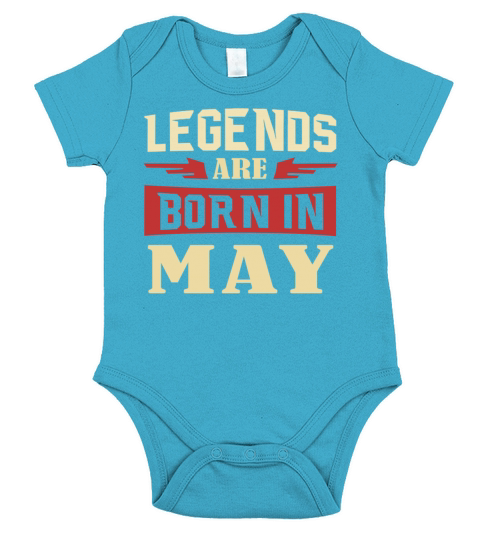 Legends Are born in May Short Sleeve Baby One-Piece