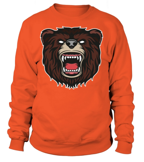 Bear Roar Bears Head Fun Nature Design Animal Gift Women's Sweatshirt