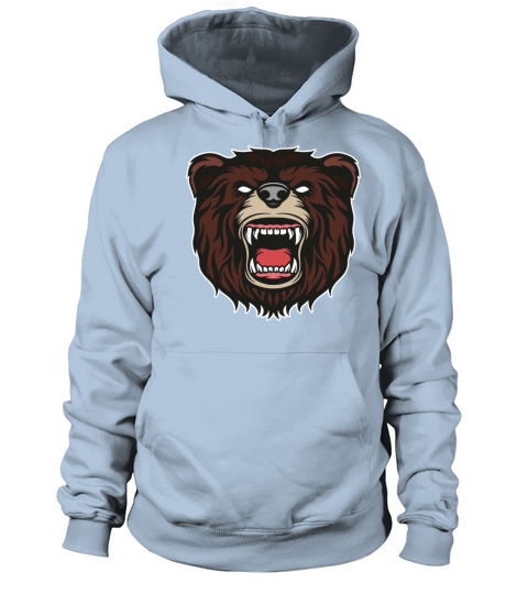 Bear Roar Bears Head Fun Nature Design Animal Gift Women's Hoodie