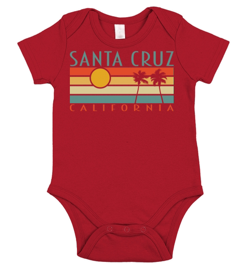 Santa Cruz California Short Sleeve Baby One-Piece