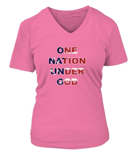 One Nation Under God Women's V-Neck T-shirt