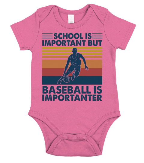 School Is Important But Basketball Is Importanter Short Sleeve Baby One-Piece