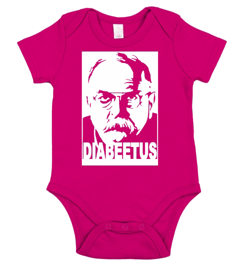 Diabeetus Wilford Brimley Meme T-Shirt Short Sleeve Baby One-Piece