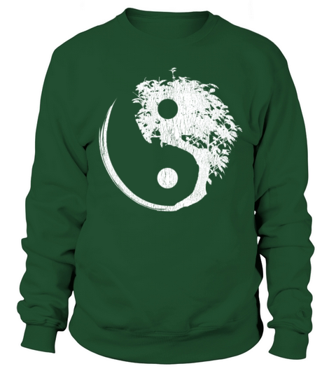 Yin Yang Bonsai Japanese Mediation Buddhist Zen Men's Sweatshirt