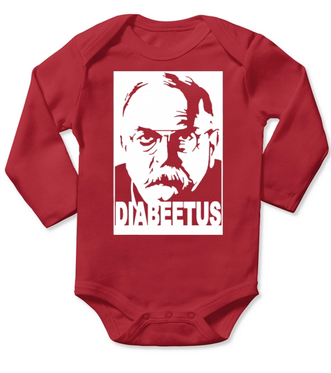 Diabeetus Wilford Brimley Meme T-Shirt Long Sleeve Baby One-Piece