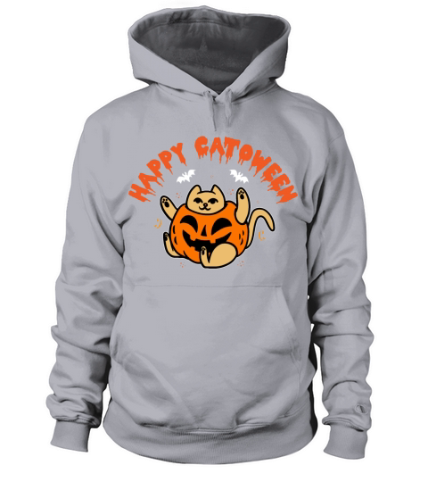 Happy Catoween Funny Cat Halloween Gift Women's Hoodie