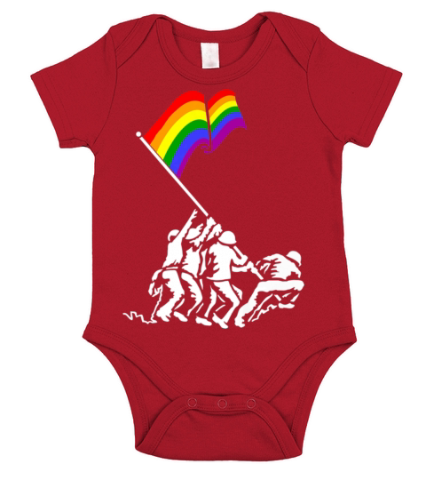 Veteran Gift-Iwo Jima Pride Flag Lgbt Rights For M Short Sleeve Baby One-Piece