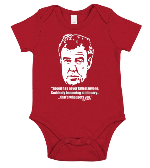 JEREMY CLARKSON  SPEED JEREMY CLARKSONTOP GEAR TOPGEARIN THE WORLDJEZZA Short Sleeve Baby One-Piece