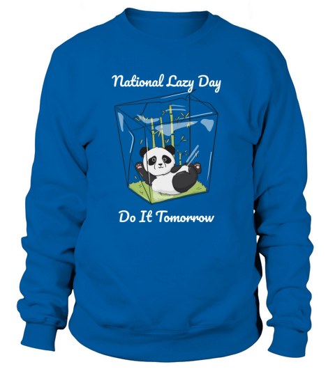 National Lazy Day Panda Women's Sweatshirt