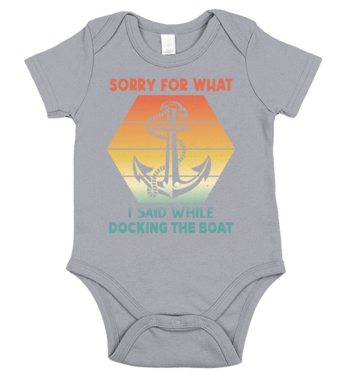 Vintage Retro Sorry For What I Said While Docking Short Sleeve Baby One-Piece