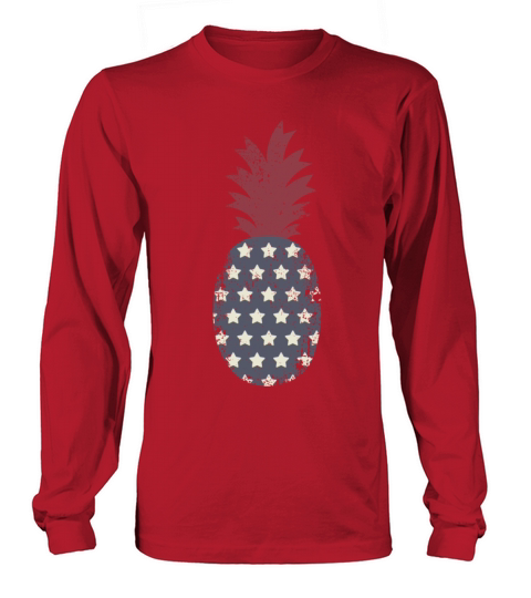 Patriotic Pineapple Women's Long Sleeve