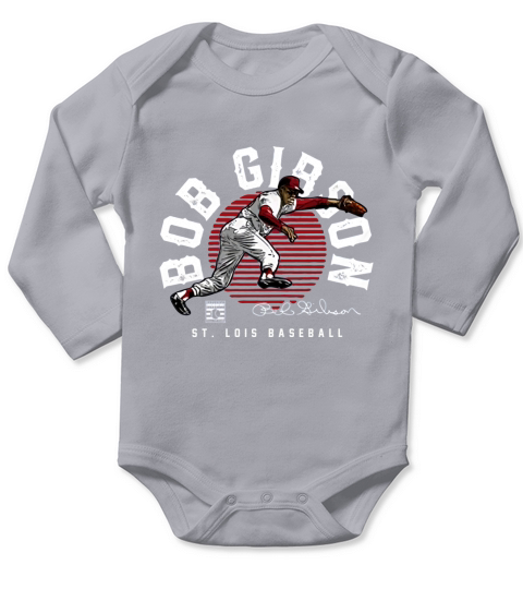 Bob Gibson Vintage Long Sleeve Baby One-Piece