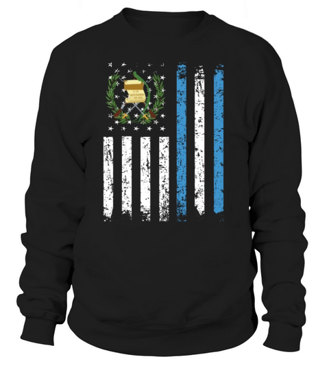 Half Guatemalan Half American Flag Guatemala USA Women's Sweatshirt