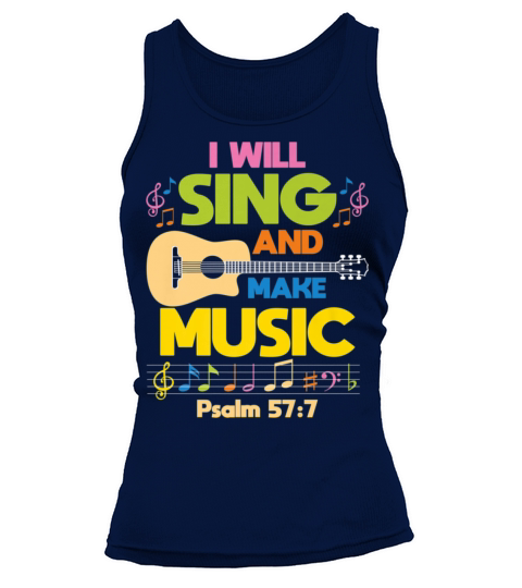 Christian Music Church Singer Guitar Jesus Rock Ba Tank top Woman