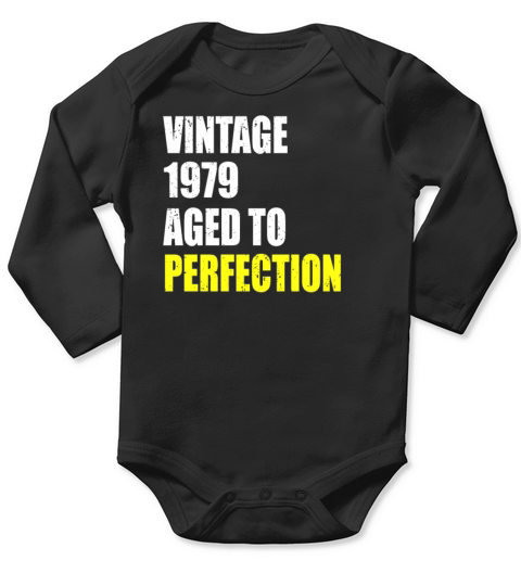 Vintage 1979 aged to perfection 42 birthday gift Long Sleeve Baby One-Piece