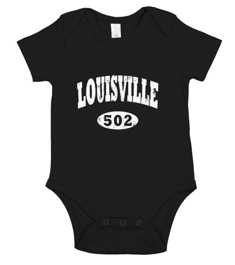 Louisville Vintage Kentucky Area Code 502 Short Sleeve Baby One-Piece