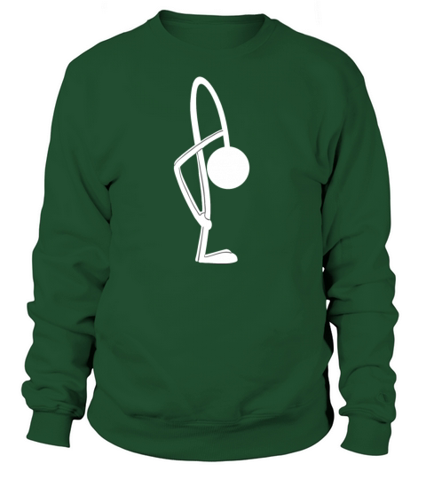 Stickman in yoga Uttanasana pose Women's Sweatshirt