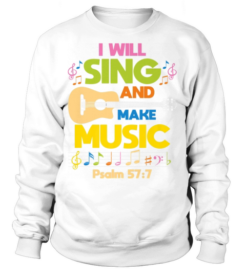 Christian Music Church Singer Guitar Jesus Rock Ba Women's Sweatshirt