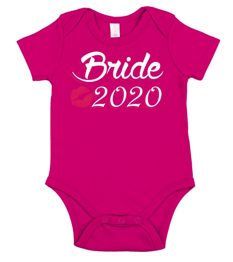 Bride 2020 T-Shirt Getting Married 2020 Engaged Short Sleeve Baby One-Piece