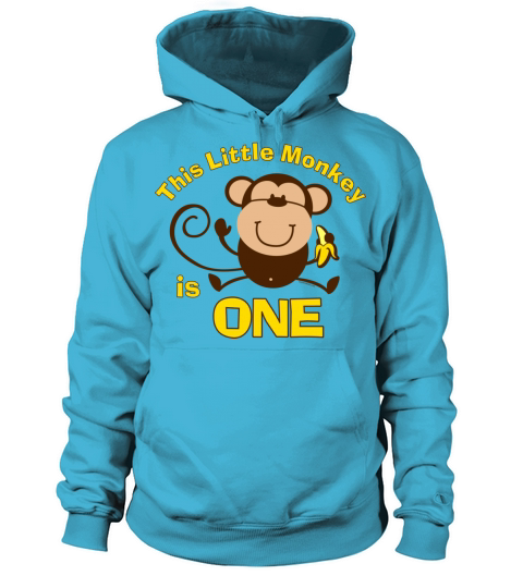 1st Birthday Monkey Boy Women's Hoodie