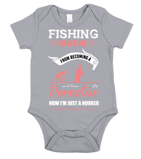 Fishing Fisherman Pornstar Hooker Angler Gift Short Sleeve Baby One-Piece