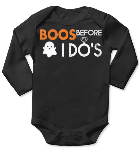 Boos Before I Dos Boochelorette Halloween Long Sleeve Baby One-Piece