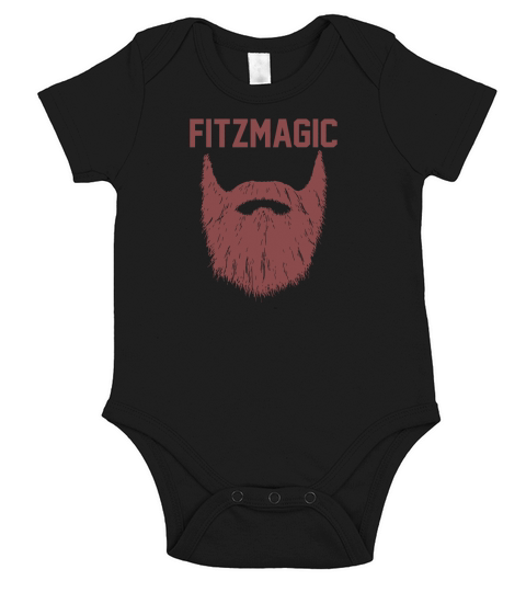 Fitzmagic Magnificent Beard Short Sleeve Baby One-Piece