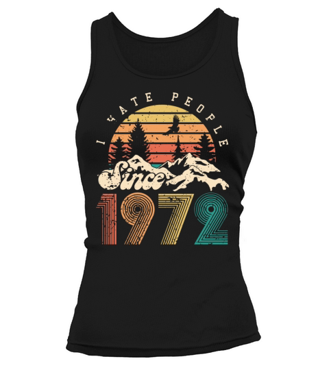 Vintage 1972 50th Birthday Fiftieth Gift Tank top Woman