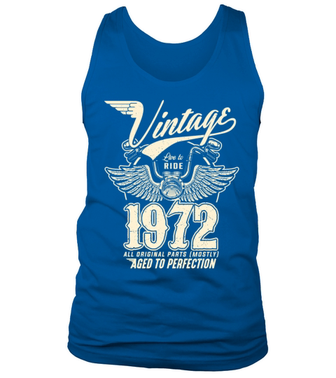 Vintage 1972 - 50 years old - 50th birthday gift Tank Top Unisex