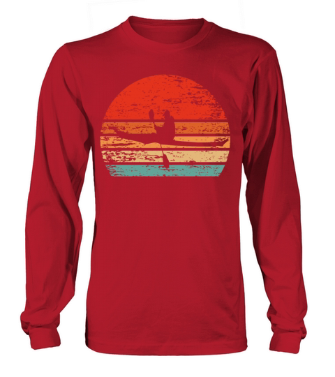 Vintage Retro Kayak Kayaking Gifts T-Shirt Women's Long Sleeve
