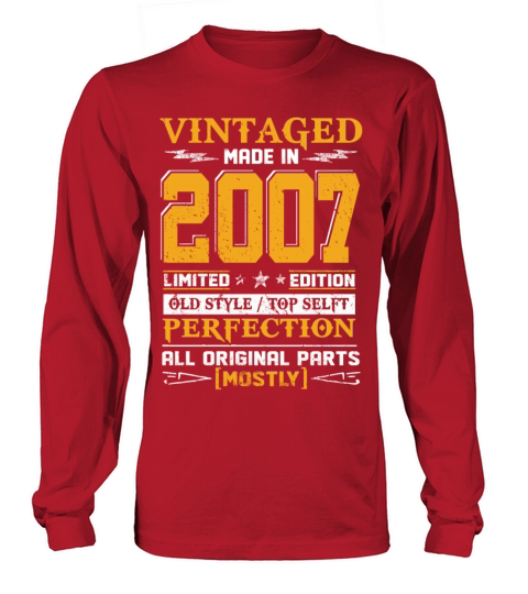 Vintaged Made In 2007 Limited Editon Men's Long Sleeve