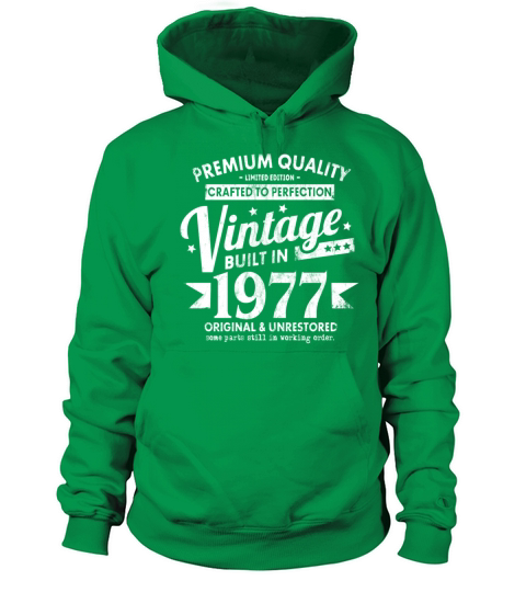VINTAGE BUILT IN 1977 COOL FUNNY RETRO 44TH Women's Hoodie