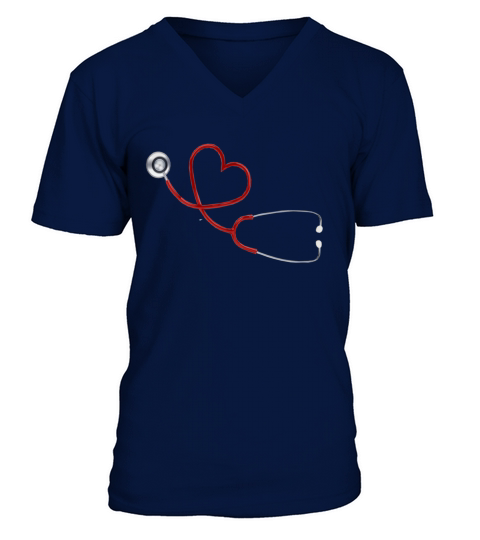 stethoscope heart Men's V-Neck T-shirt