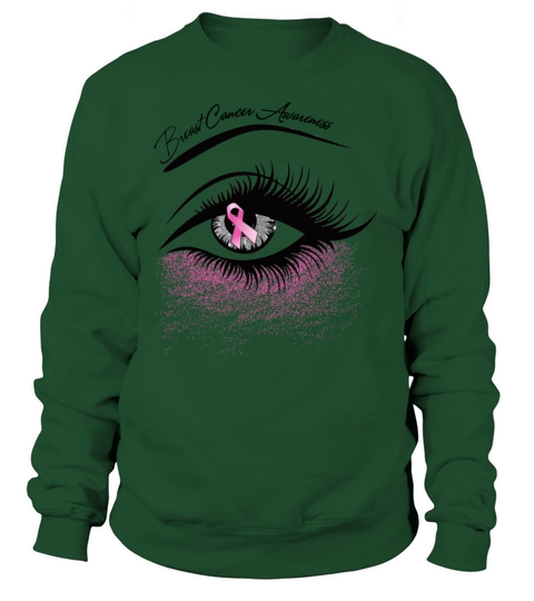 Womens Eyes Breast Cancer Awareness Men's Sweatshirt