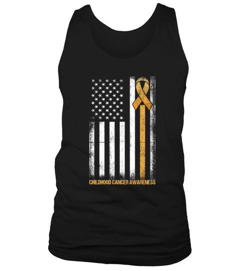 Flag Childhood Cancer Awareness Gift Men's Tank Top