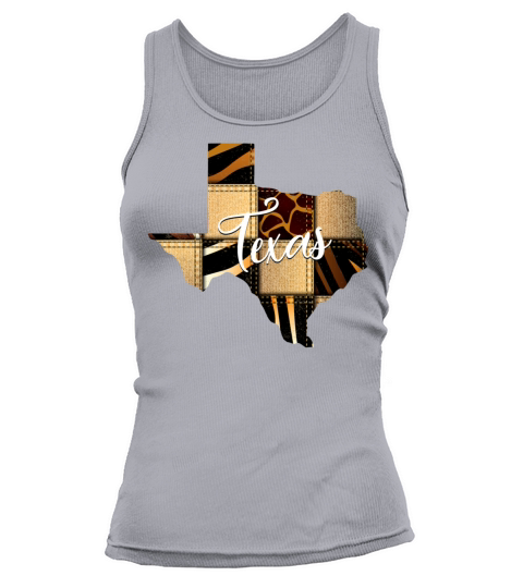 Texas Leopard Denim Map Women's Tank Top
