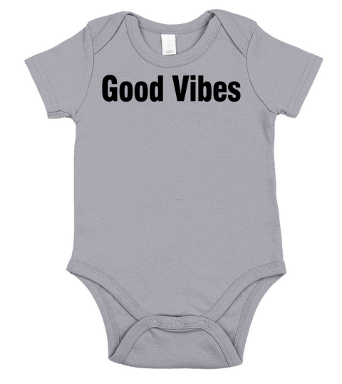 Good Vibes - black Short Sleeve Baby One-Piece