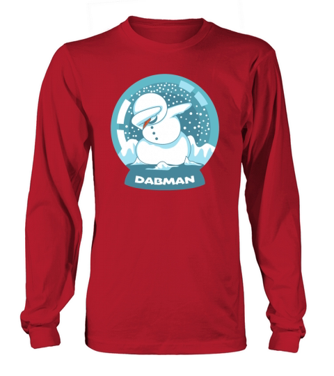 Dabbing Snowman Dab Snow Globe Dancing Christmas Women's Long Sleeve