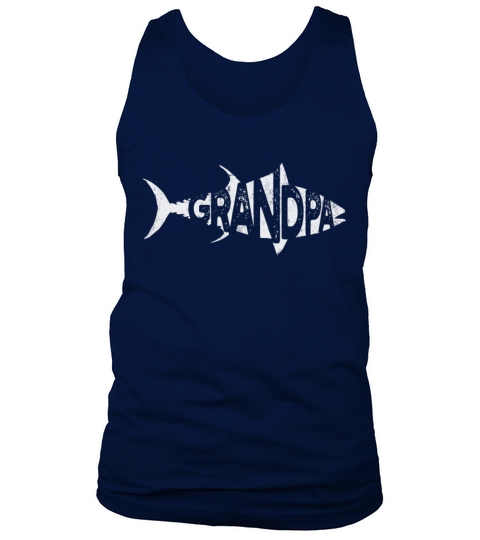 Fishing Grandpa Vintage Men's Tank Top