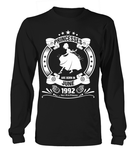 Priencess are Born in June 1992 Women's Long Sleeve