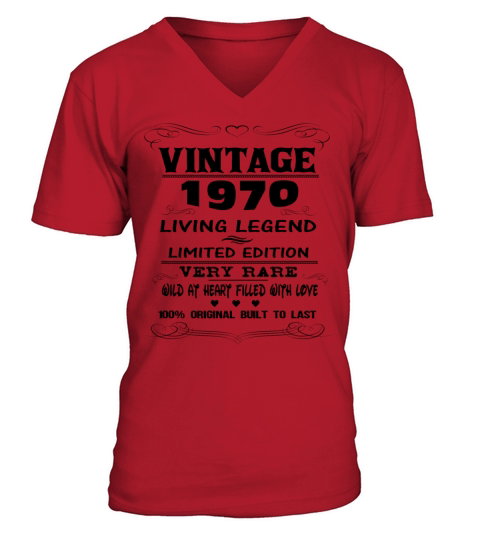 VINTAGE 1970 Men's V-Neck T-shirt