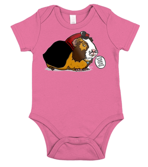 gimme them sweet vaccines Evil Guinea Pig Short Sleeve Baby One-Piece
