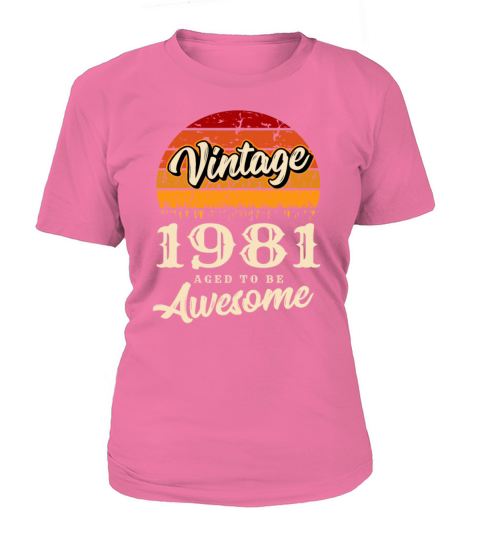 1981 Vintage born in Retro age Birthday gift idea Women's T-Shirt
