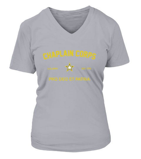 US Army Chaplain Corps V-neck T-Shirt Woman