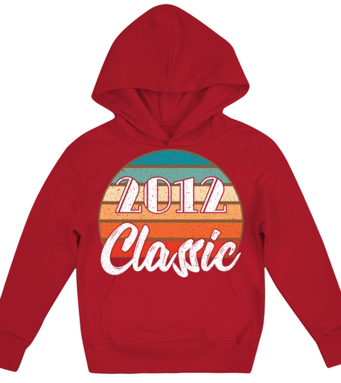 Birthday 2012 Classic Colors Distressed Design Ann Kids Hoodie