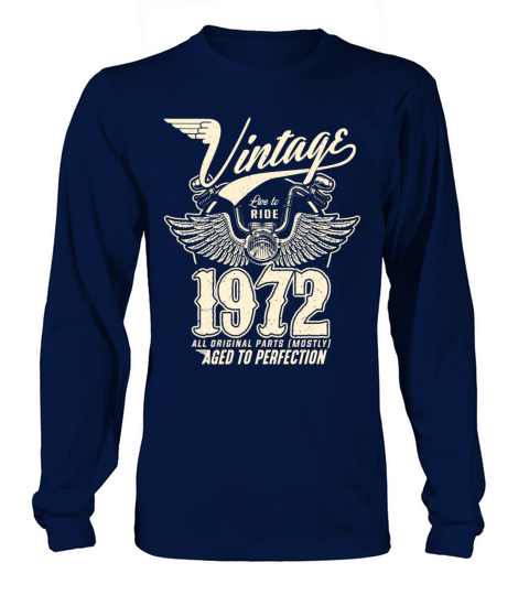 Vintage 1972 - 50 years old - 50th birthday gift Long sleeved Unisex