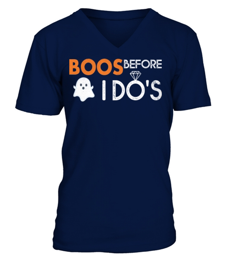 Boos Before I Dos Boochelorette Halloween Men's V-Neck T-shirt