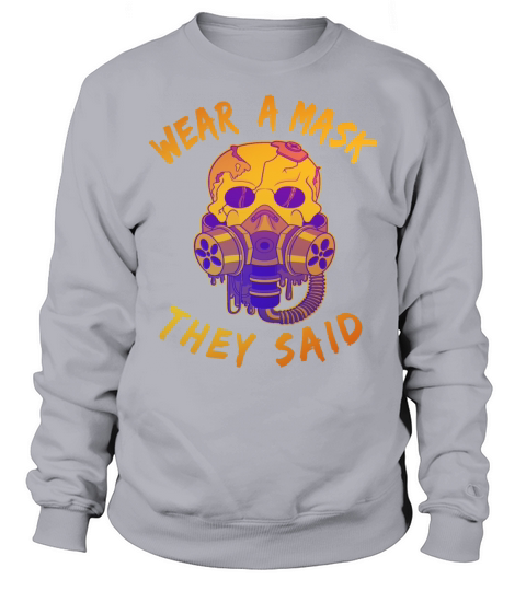 Gasmask Skull Horror gas mask gift Men's Sweatshirt