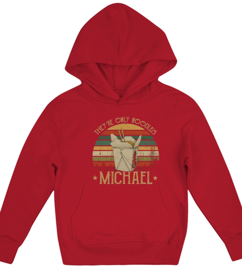 Theyre Only Noodles Michael Vintage Kids Hoodie