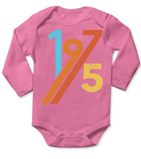 Vintage 1975 Long Sleeve Baby One-Piece